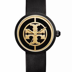 Tory Burch Black and Gold Watch